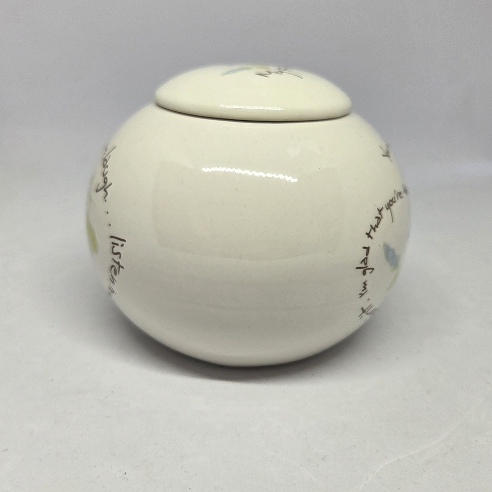 LIFE IS A CIRCLE Carson Round Tealight Candle Holder & Lid Live Laugh Love - Picture 4 of 10